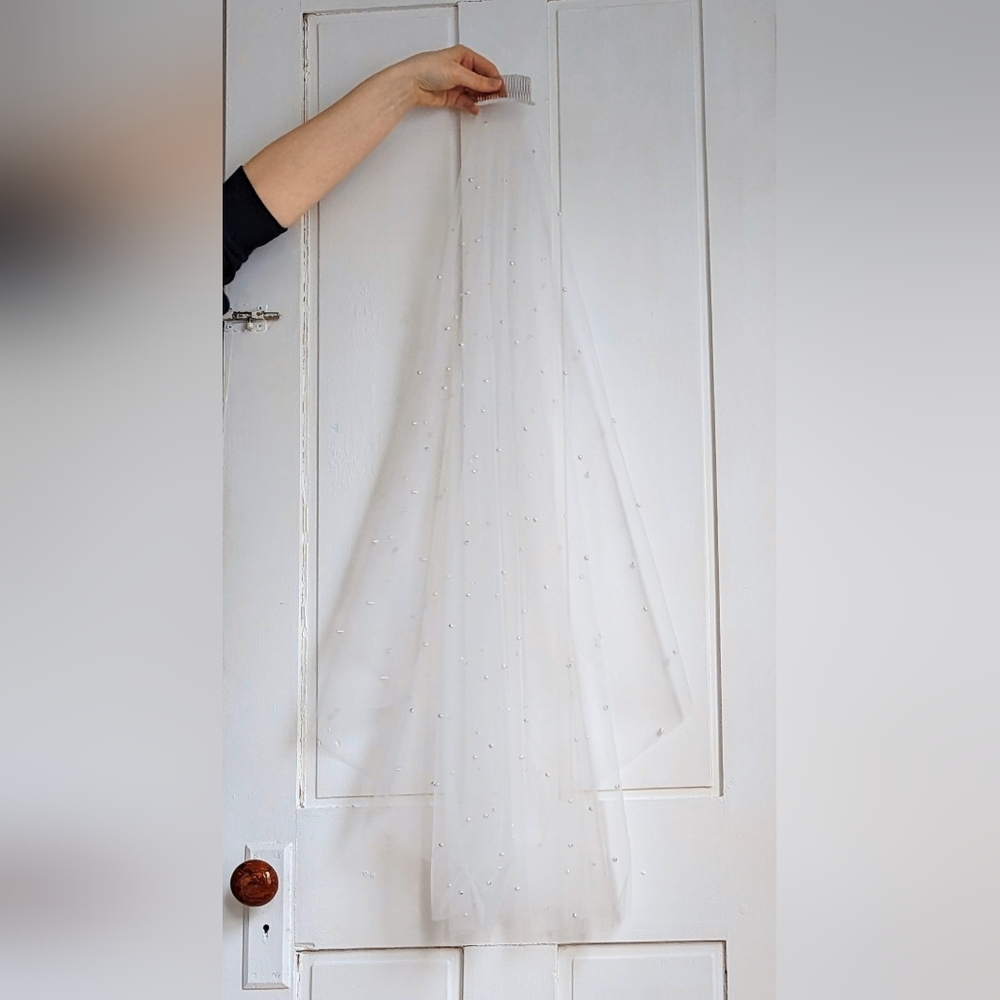 Pearl Wedding Bridal Veil